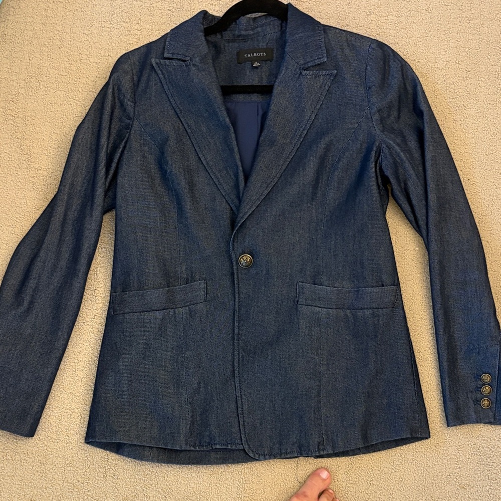 Talbots Dark Blue Denim Jacket